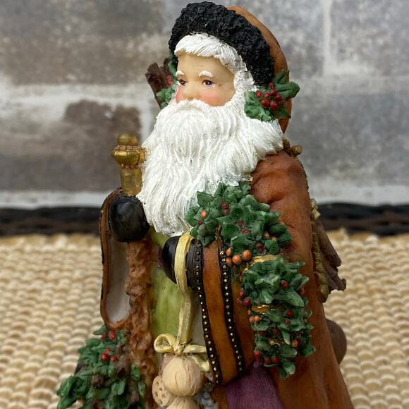 1997 Santa's Bounty 9531 Figurine Signed Peggy Abrams Making Seasons Bright - Picture 7 of 14